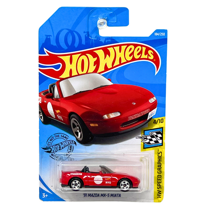 Hot Wheels HW Speed Graphics 1991 Mazda MX-5 Miata JDM 1:64 Diecast