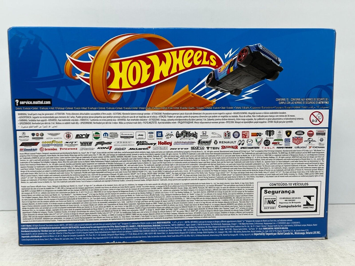 Hot Wheels 2017 10-Pack 1:64 Diecast Combo Set