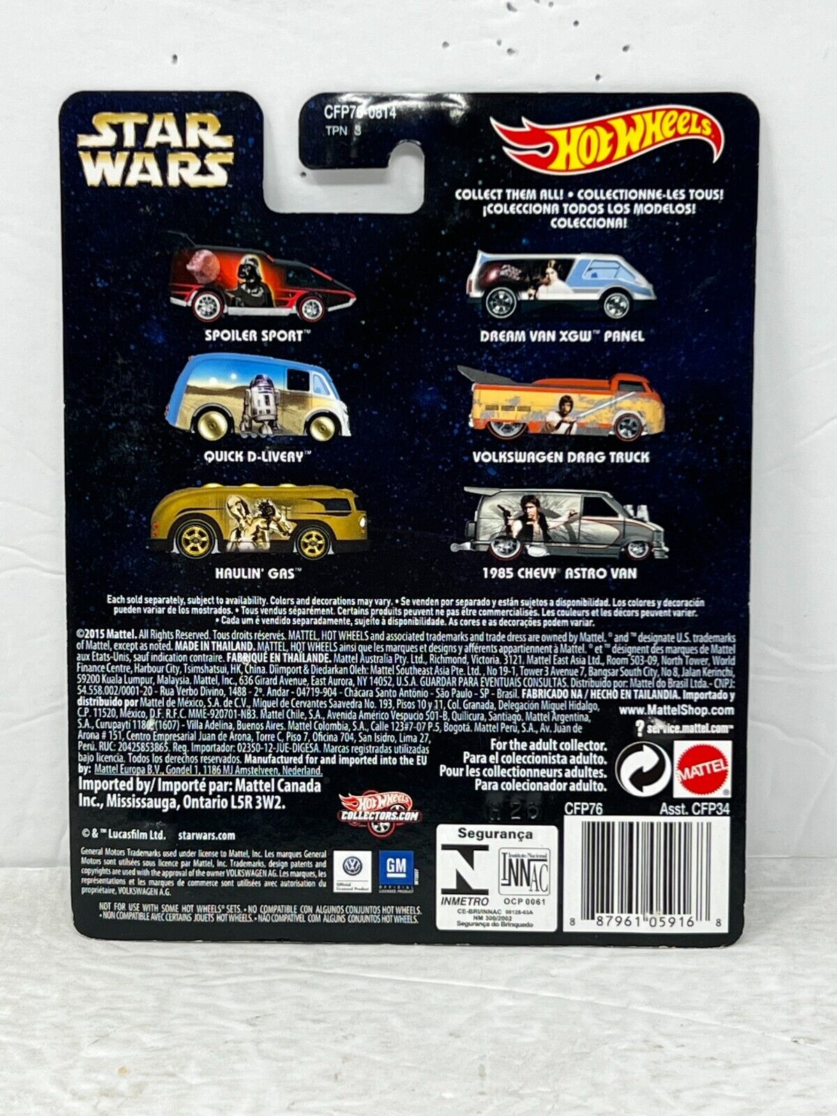 Hot Wheels Star Wars Dream Van XGW Panel Real Riders 1:64 Diecast