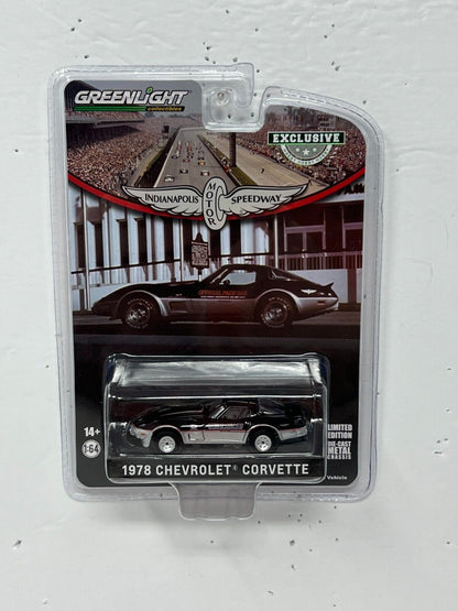 Greenlight Hobby Indianapolis Motor Speedway 1978 Chevy Corvette 1:64 Diecast