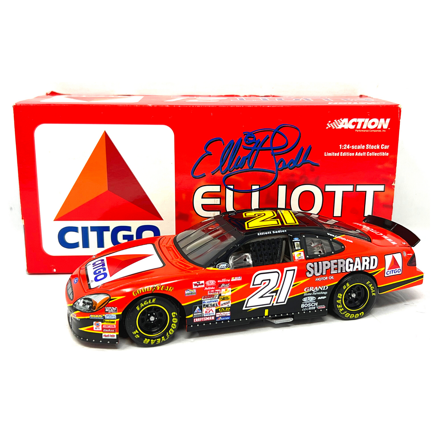 Action Nascar #21 Elliott Sadler Citgo 2000 Ford Taurus 1:24 Diecast