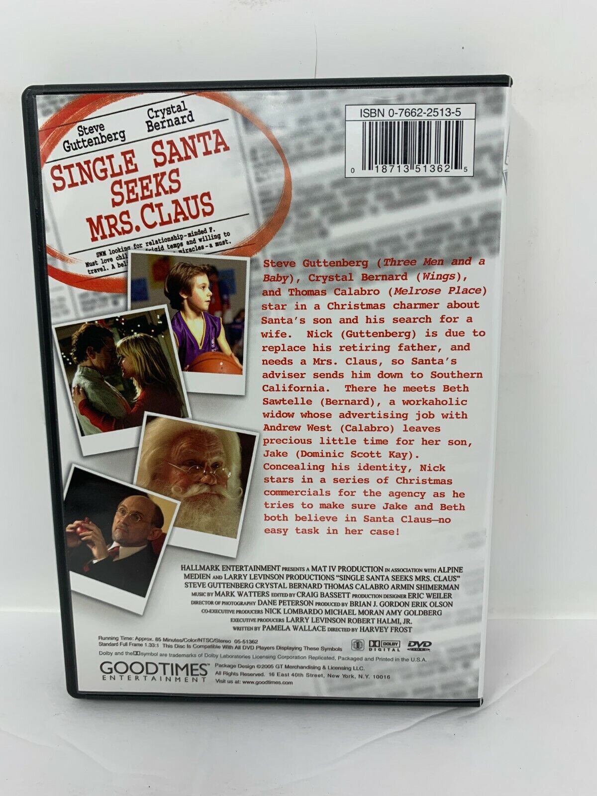 Single Santa Seeks Mrs. Claus (DVD, 2005) Christmas Movie Good Condition!!!