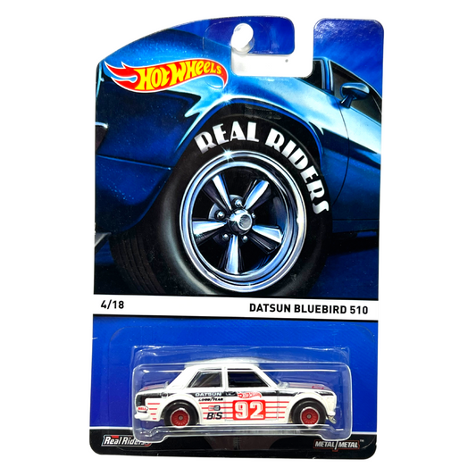 Hot Wheels Heritage Real Riders Datsun Bluebird 510 1:64 Diecast