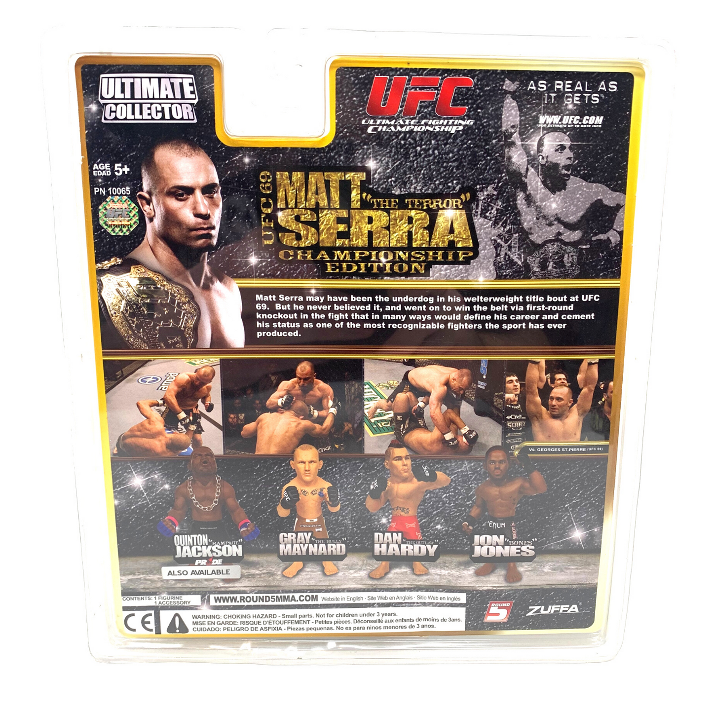 Round 5 UFC Matt “The Terror” Serra Ultimate Collector UFC 69 Action Figure