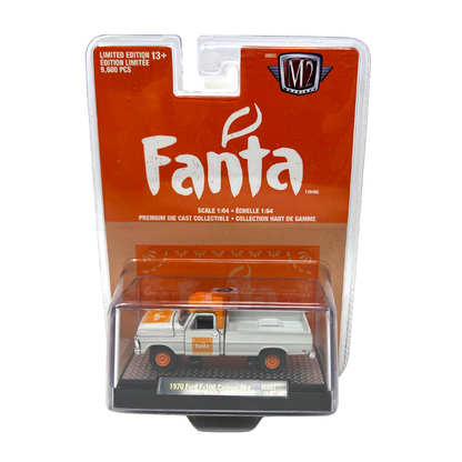 M2 Machines Fanta 1970 Ford F-100 Custom 4x4 MX01 1:64 Diecast  Limited Edition