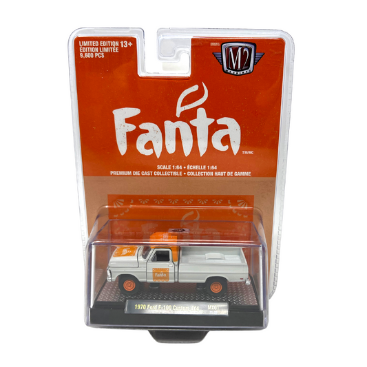 M2 Machines Fanta 1970 Ford F-100 Custom 4x4 MX01 1:64 Diecast  Limited Edition