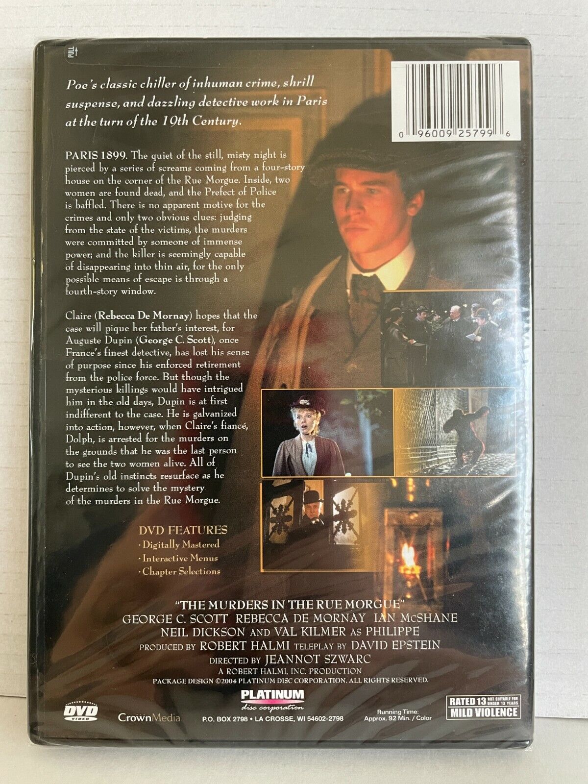 Murders in the Rue Morgue (DVD, 2006) Val Kilmer Crime Sealed!!!