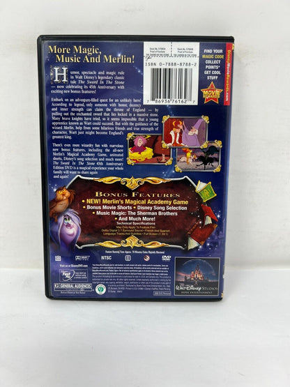 Disney The Sword in the Stone (DVD, 2008) 45th Anniversary Good Condition!!!