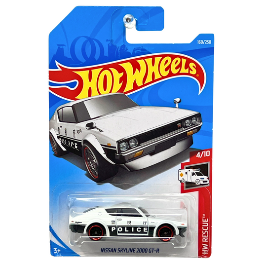 Hot Wheels HW Rescue Police Nissan Skyline 2000 GT-R JDM 1:64 Diecast