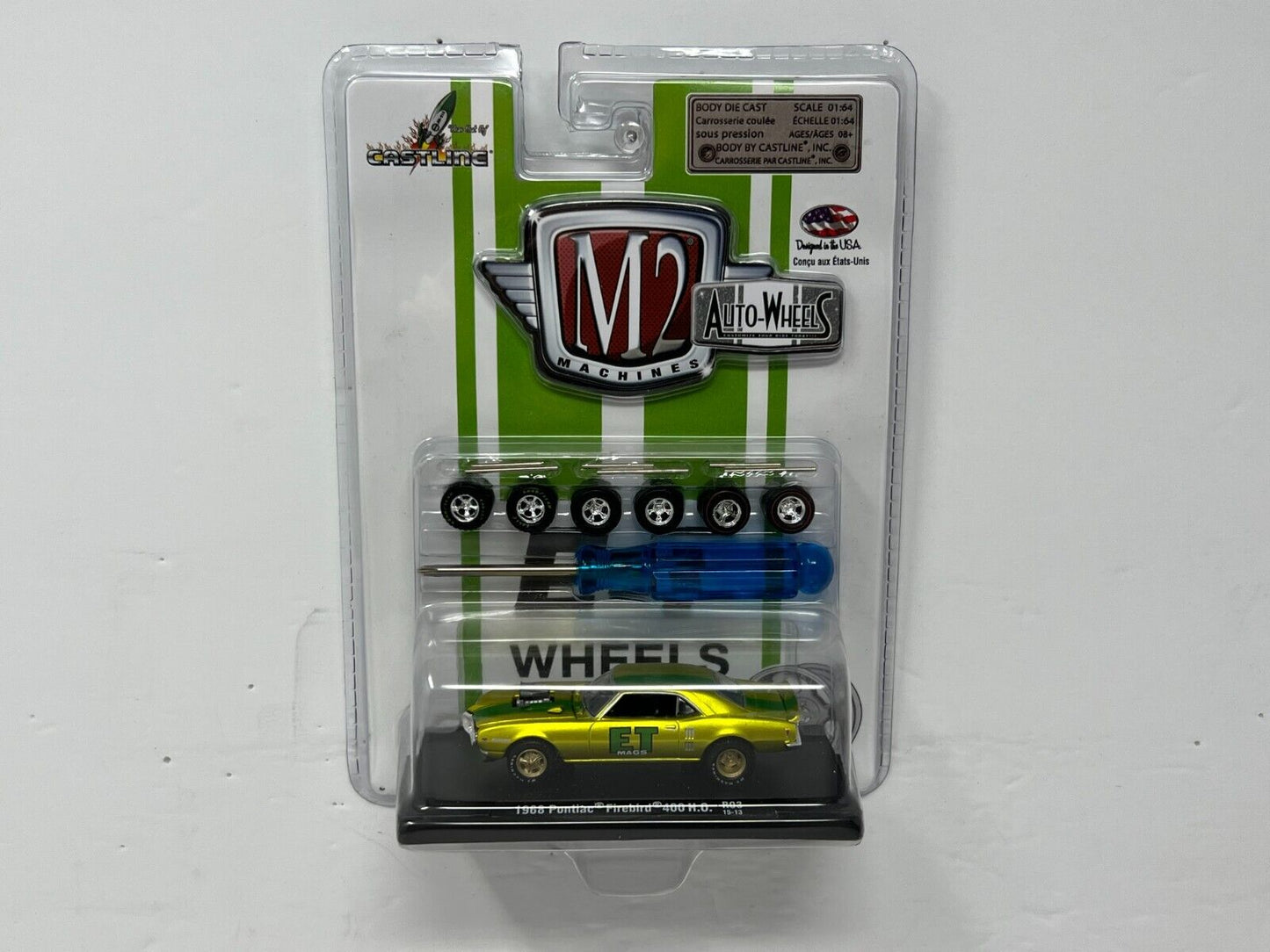 M2 Machines Auto-Wheels 1968 Pontiac Firebird 400 H.O. 1:64 Diecast