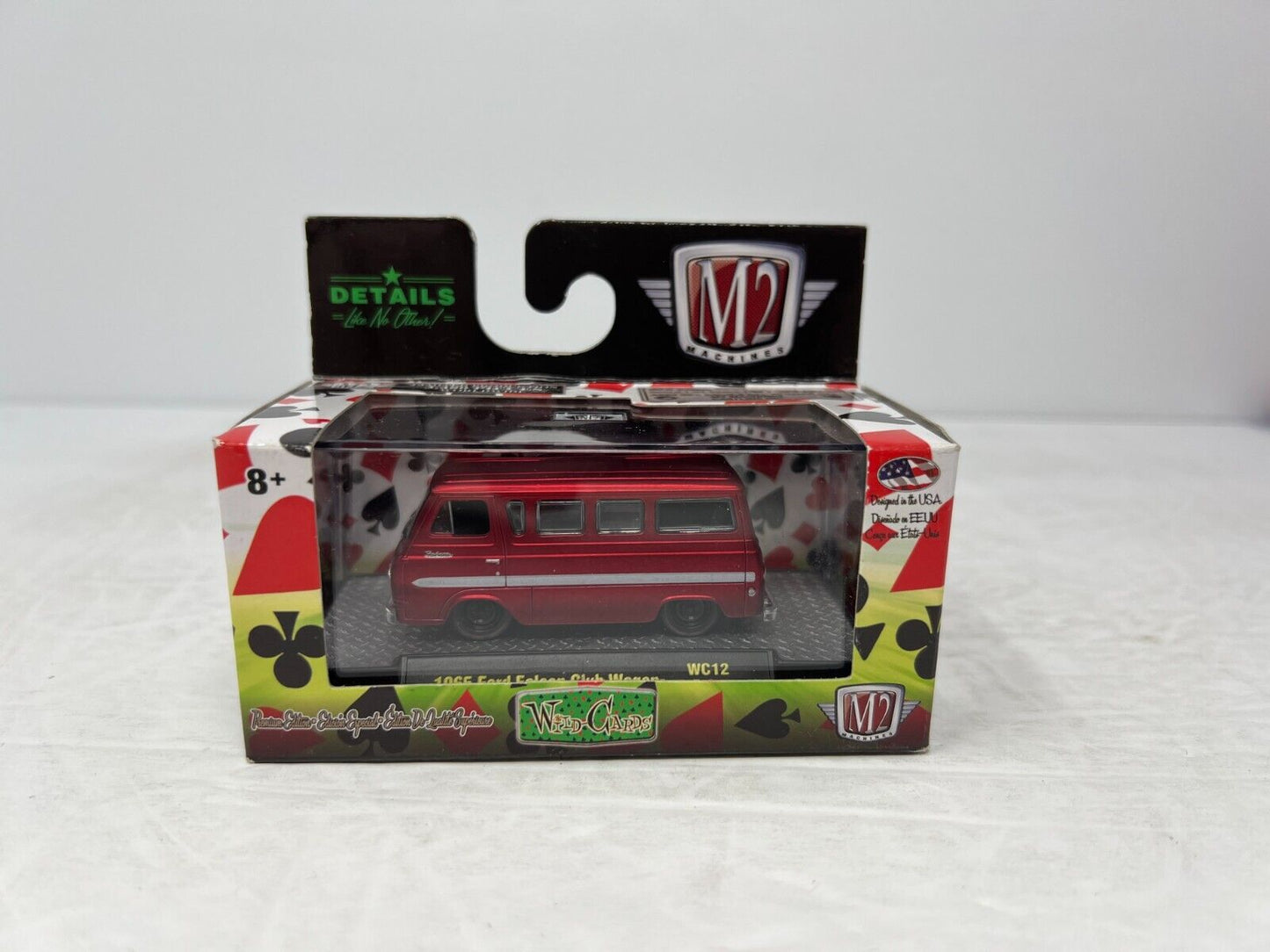 M2 Machines Wild-Cards 1965 Ford Falcon Club Wagon WC12 1:64 Diecast