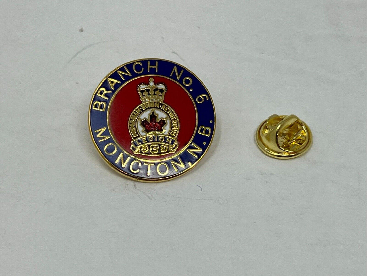 Legion Branch No. 6 Moncton, N.B. Clubs & Organizations Lapel Pin P2