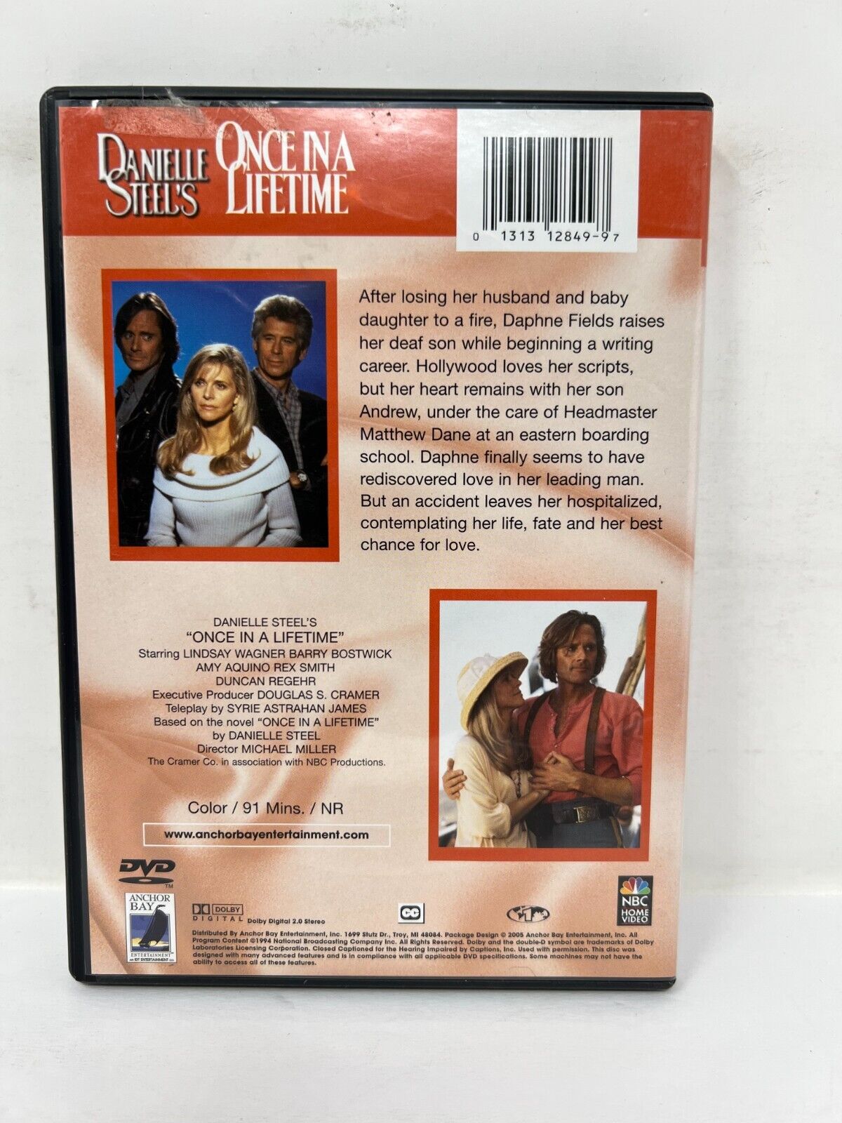 Once in a Lifetime (DVD, 2005) Drama Danielle Steel Good Condition!!!