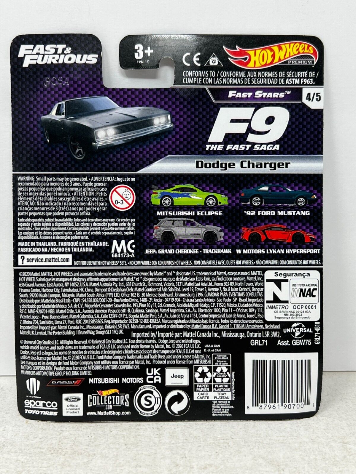 Hot Wheels Premium Fast & Furious Fast Stars Dodge Charger 1:64 Diecast