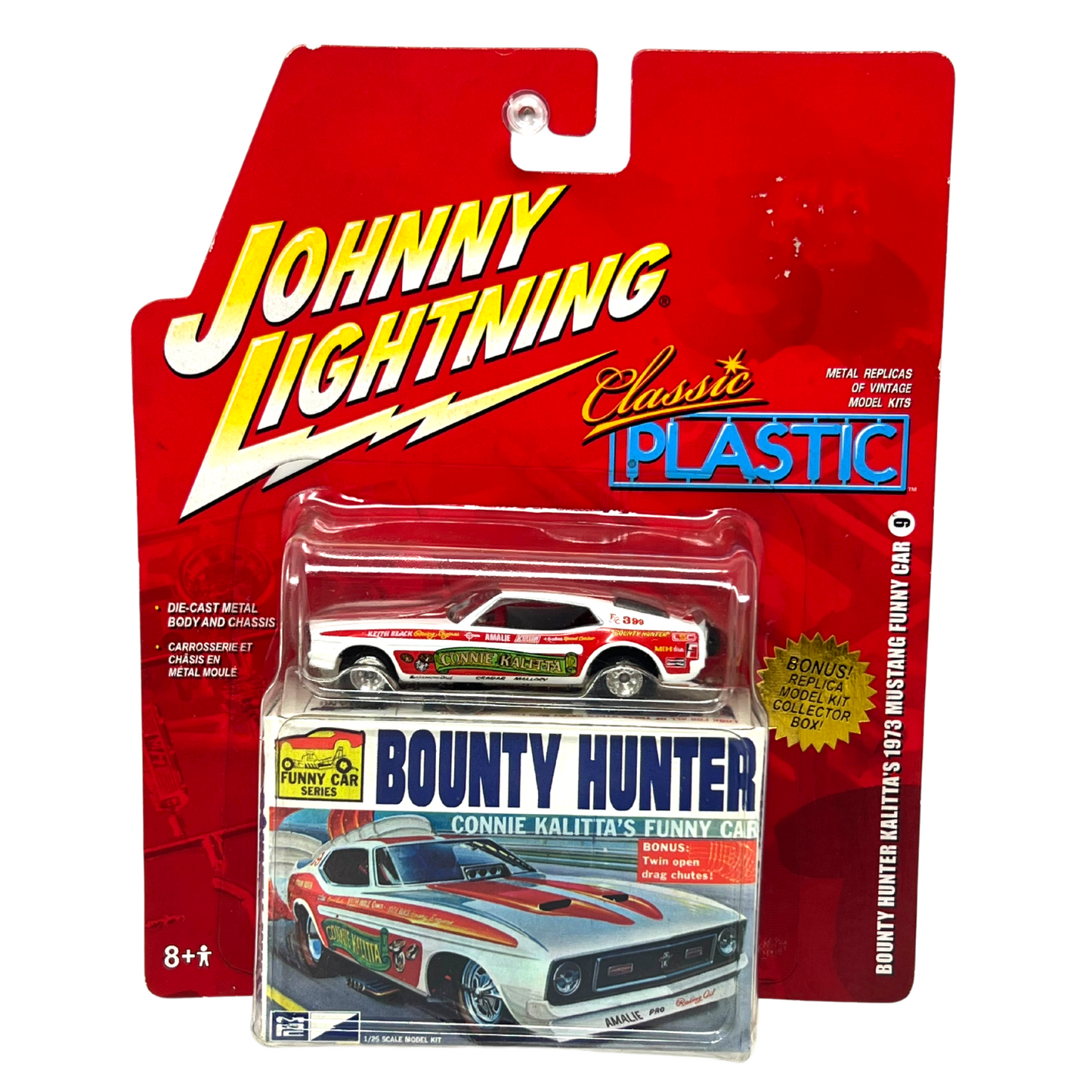 Johnny Lightning Bounty Hunter Kalitta's 1973 Mustang Funny Car 1:64 Diecast