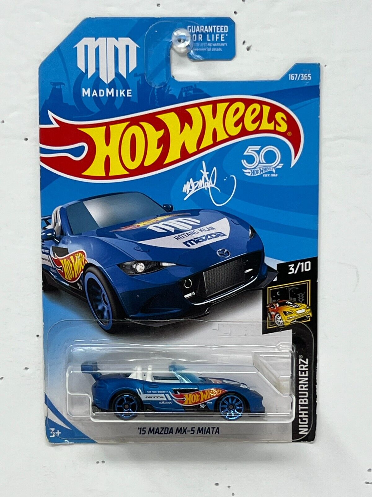 Hot Wheels Nightburnerz 2015 Mazda MX-5 Miata JDM 1:64 Diecast