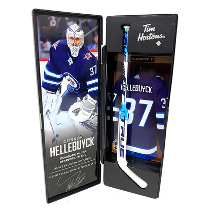 Connor Hellebuyck Tim Hortons NHL Superstars Collectible Mini Hockey Stick