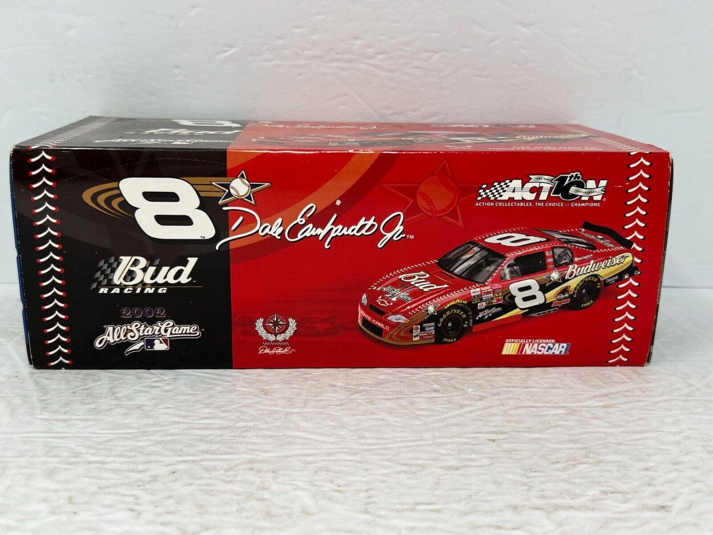 Action Nascar #8 Dale Earnhardt Jr. Bud MLB Dealers 18K White Gold 1:24 Diecast