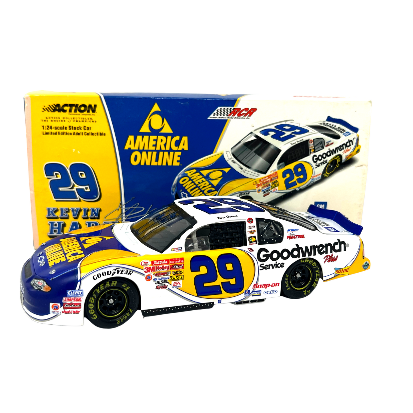 Action Nascar #29 Kevin Harvick AOL GM Goodwrench Monte Carlo 1:24 Diecast