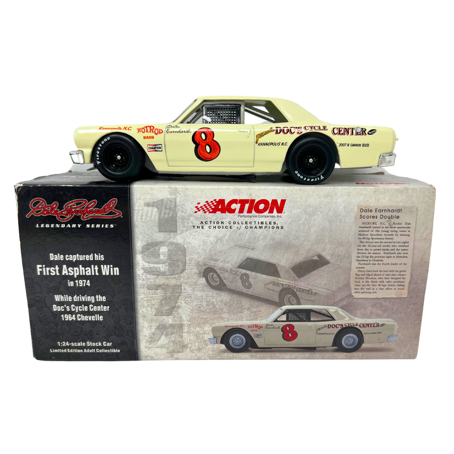 Action Nascar #8 Dale Earnhardt Sr. Asphalt Win 1964 Chevy Chevelle 1:24 Diecast