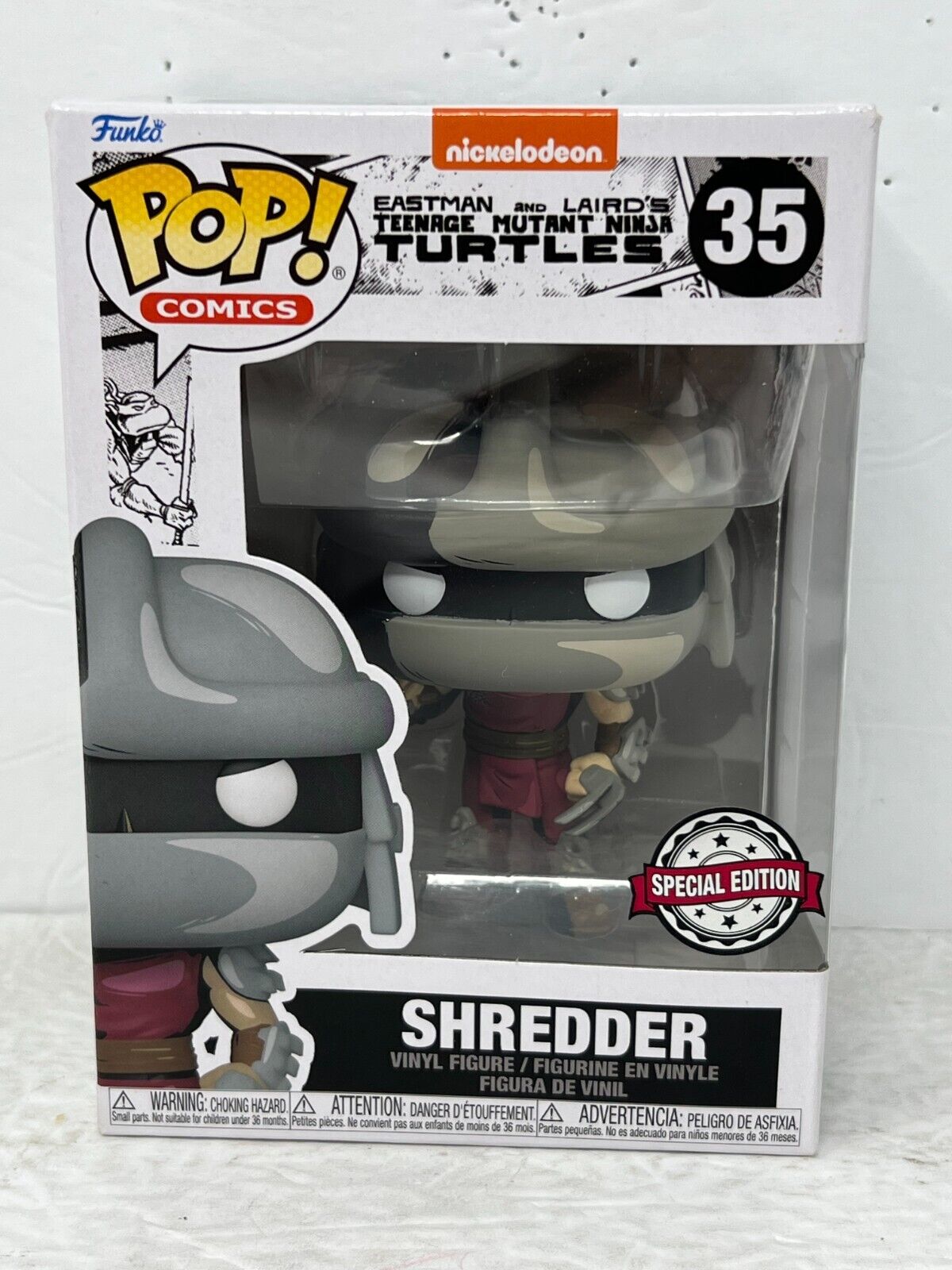 Funko Pop! Comics TMNT Ninja Turtles #35 Shredder Special Edition Vinyl Figure