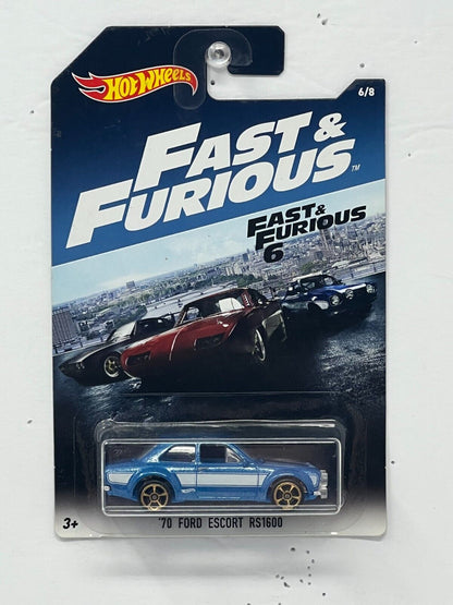 Hot Wheels Fast & Furious '70 Ford Escort RS1600 1:64 Diecast