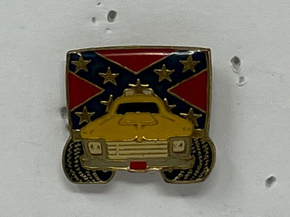 Union Jack & Truck Patriotic Lapel Pin