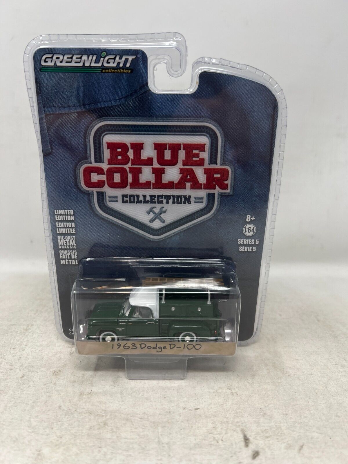Greenlight Blue Collar Series 5 1963 Dodge D-100 1:64 Diecast