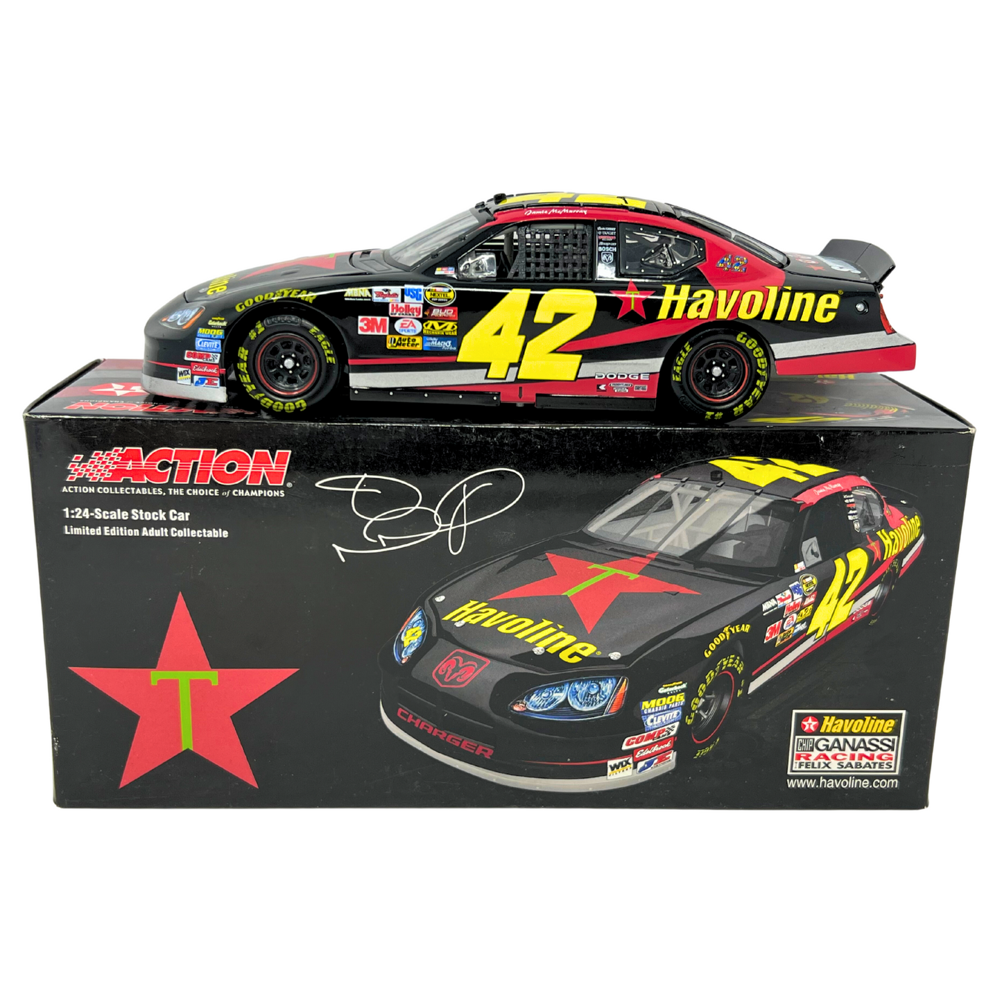 Action Nascar #42 Jamie McMurray Havoline Shine On Charlotte 2005 1:24 Diecast