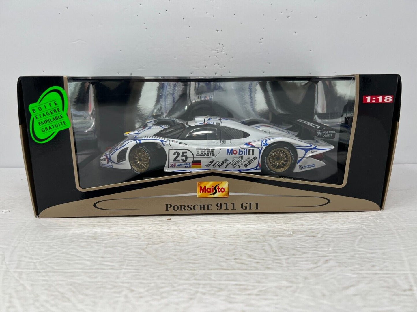 Maisto 1998 Porsche 911 GT1 Le Mans GT Racing 1:18 Diecast