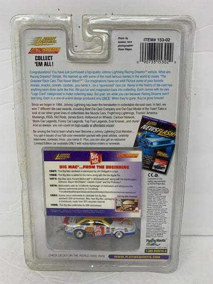 Johnny Lightning Racing Dreams Eateries McDonalds Big Mac Sandwich 1:64 Diecast