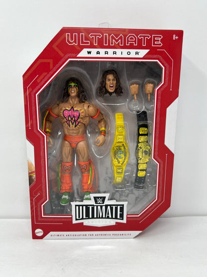 WWE Ultimate Warrior Ultimate Edition Fan Takeover Action Figure W/ Belts Mattel Toys