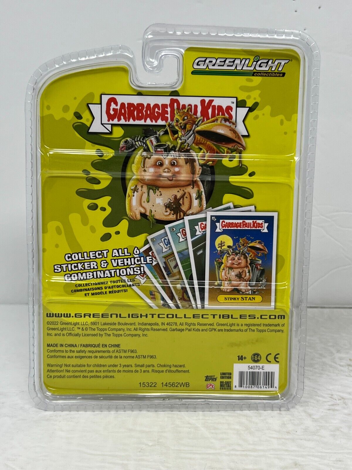 Greenlight Garbage Pail Kids Rocketing Rocky TOPO Fuel Altered 1:64 Diecast