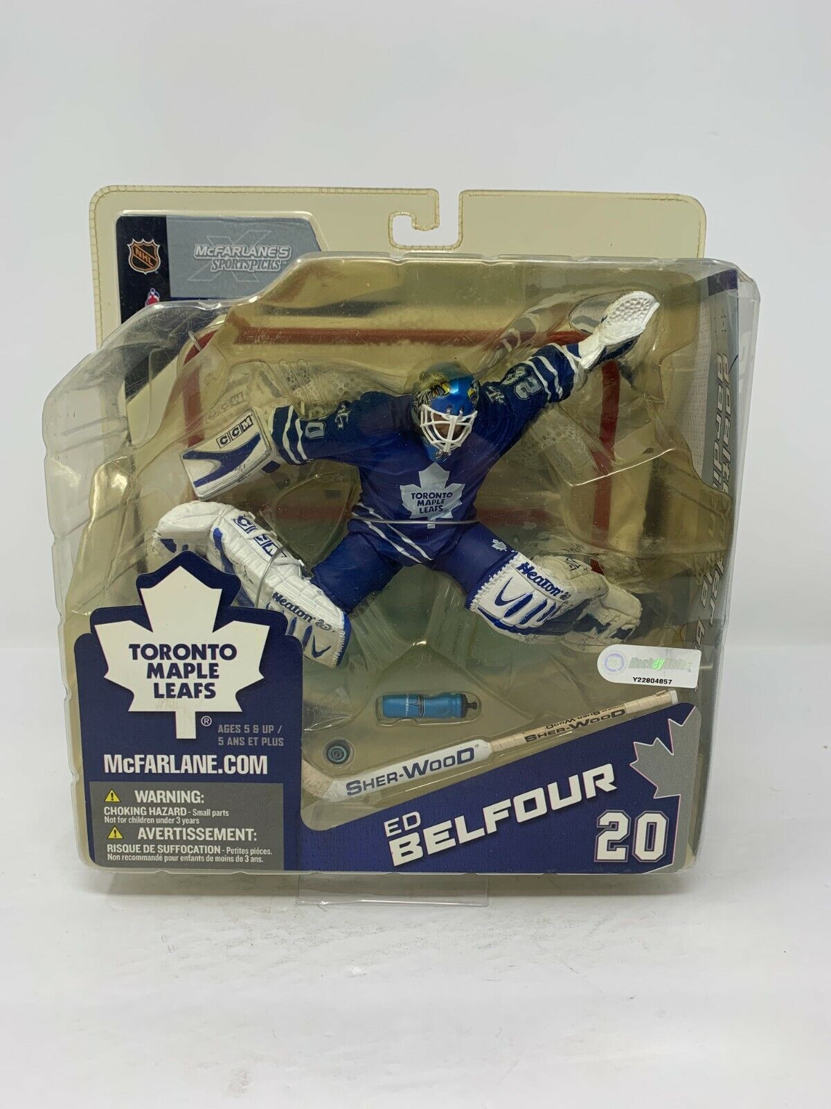 Mcfarlane NHL Ed Belfour Toronto Maple Leafs Chase Blue Jersey Series 8 Figure