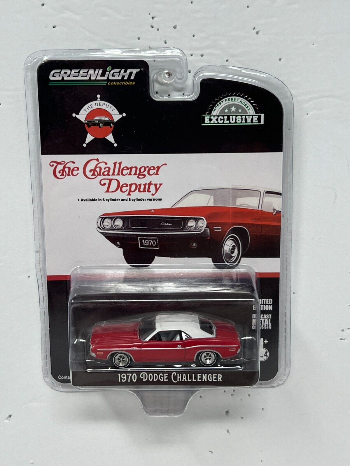 Greenlight Hobby Exclusive Challenger Deputy 1970 Dodge Challenger 1:64 Diecast