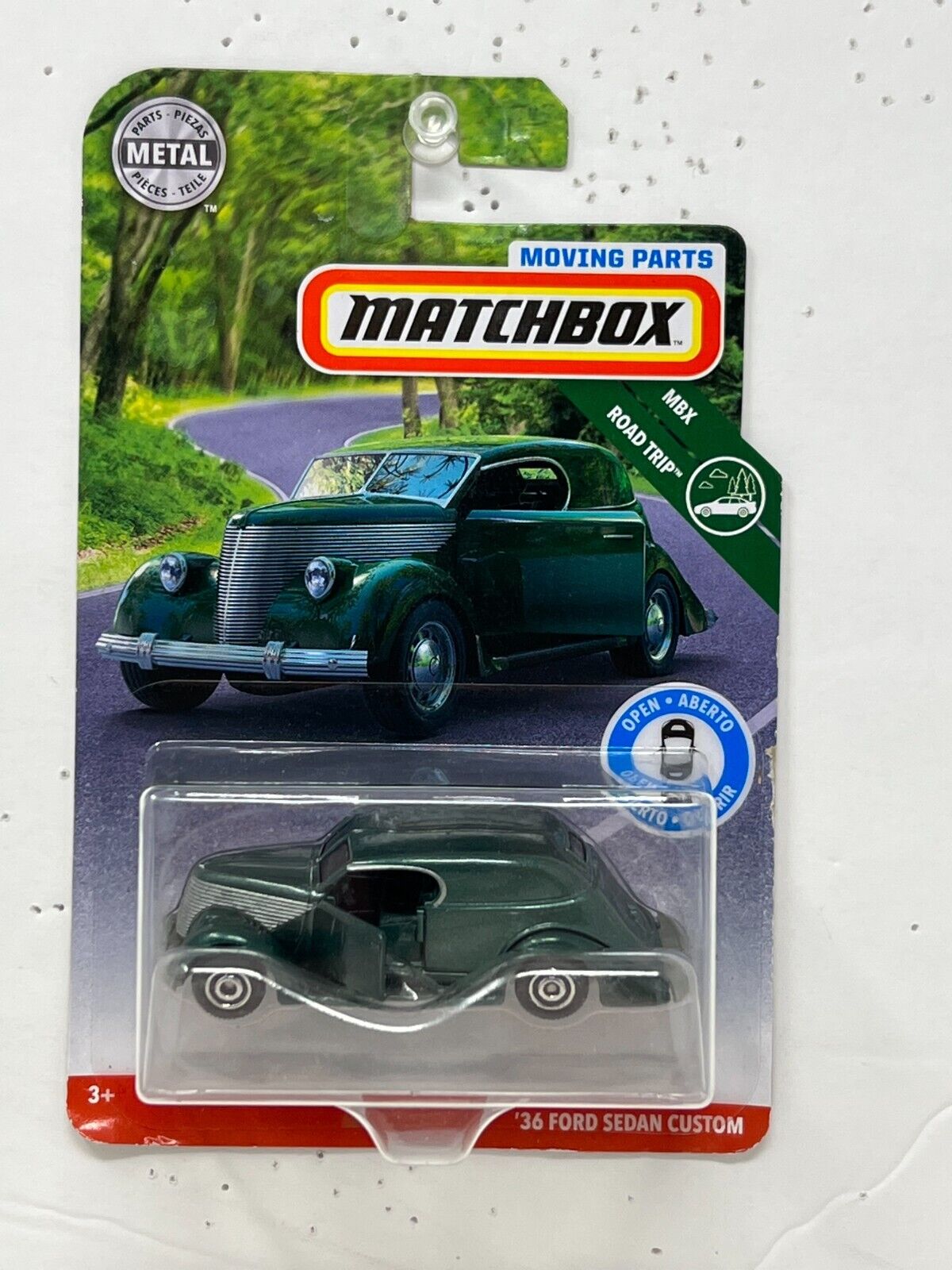 Matchbox Moving Parts MBX Road Trip '36 Ford Sedan Custom 1:64 Diecast