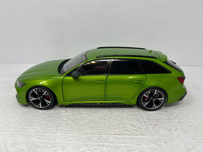 Kiloworks 2020 Audi RS6 Avant C8 Special Edition Java Green 1:18 Diecast