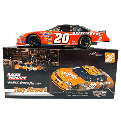 Motorsports Authentics #20 Tony Stewart Bud Shootout Raced Win 1:24 Diecast