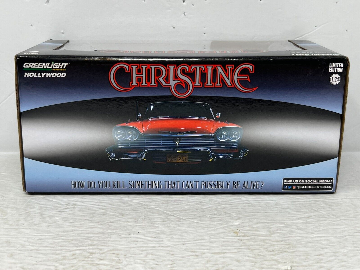 Greenlight Hollywood Christine 1958 Plymouth Fury GREEN MACHINE 1:24 Diecast