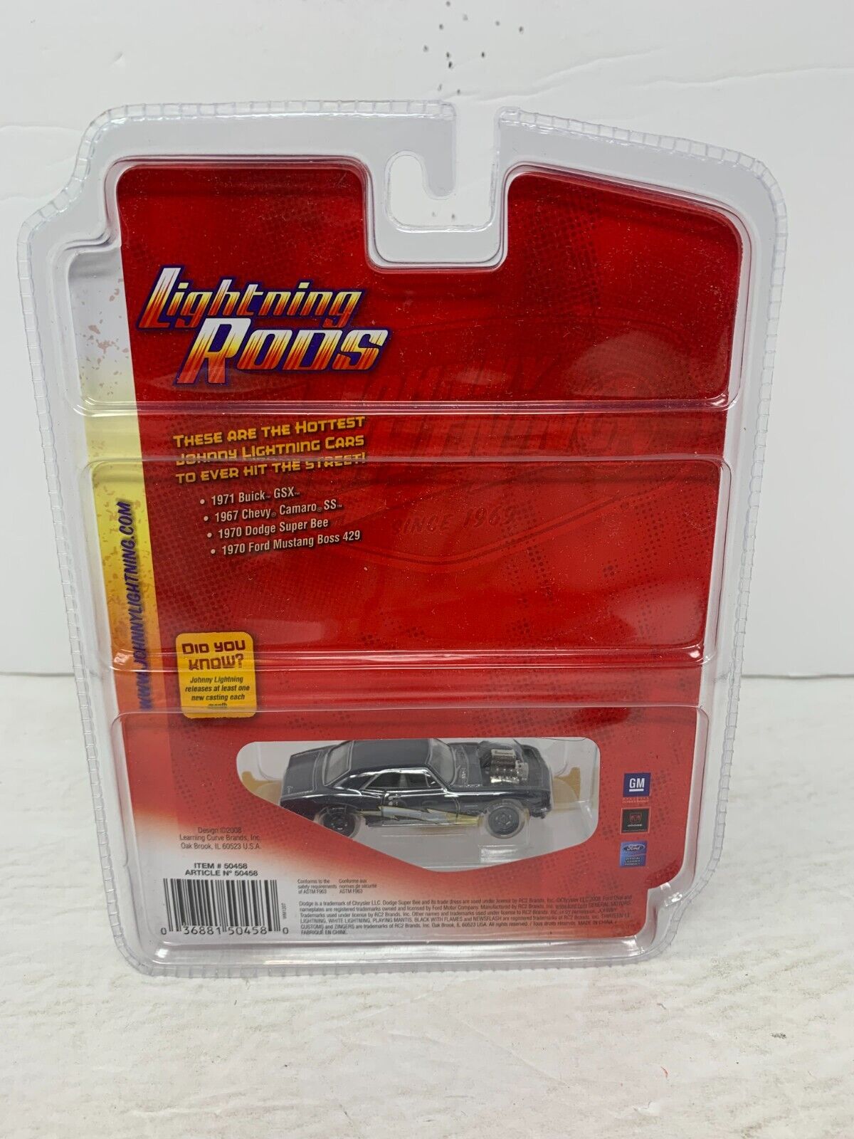 Johnny Lightning Lightning Rods '67 Chevy Camaro SS 1:64 Diecast