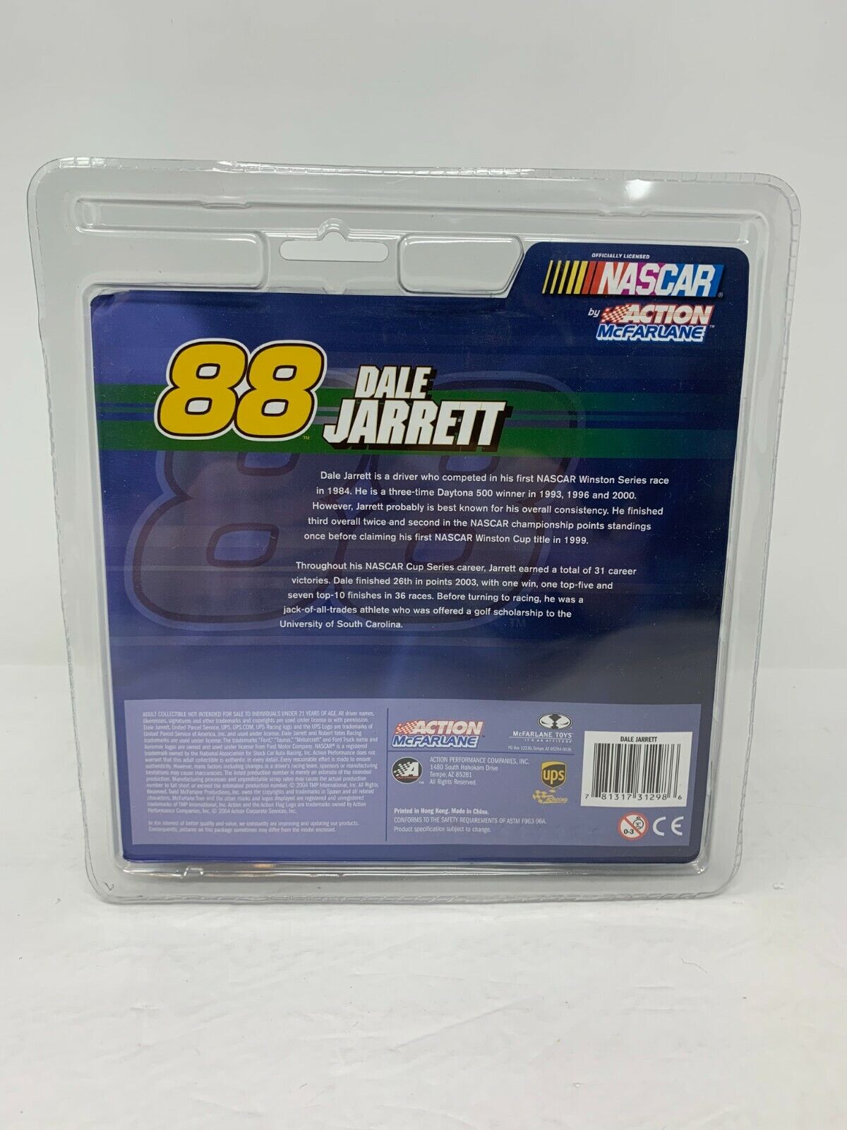 McFarlane Nascar #88 Dale Jarrett Series 3 Limited Edition Action Figure