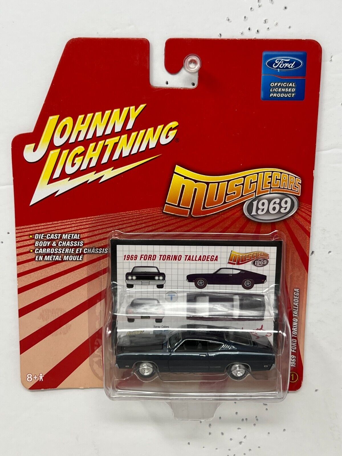 Johnny Lightning Musclecars 1969 Ford Torino Talladega 1:64 Diecast