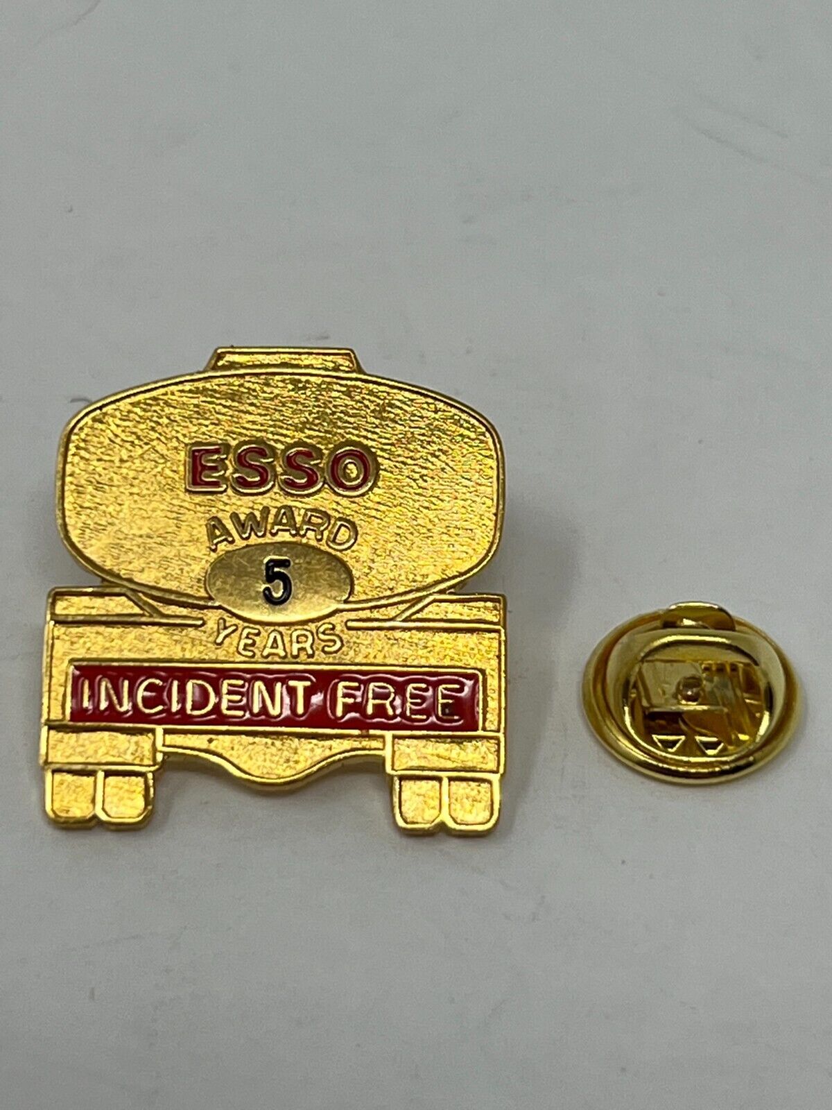 Esso Incident Free Award 5 Year Gas & Oil Lapel Pin