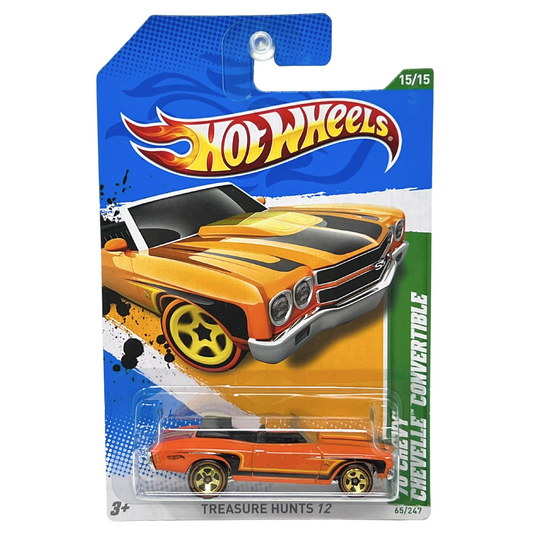 Hot Wheels Treasure Hunts 12 '70 Chevy Chevelle Convertible 1:64 Diecast