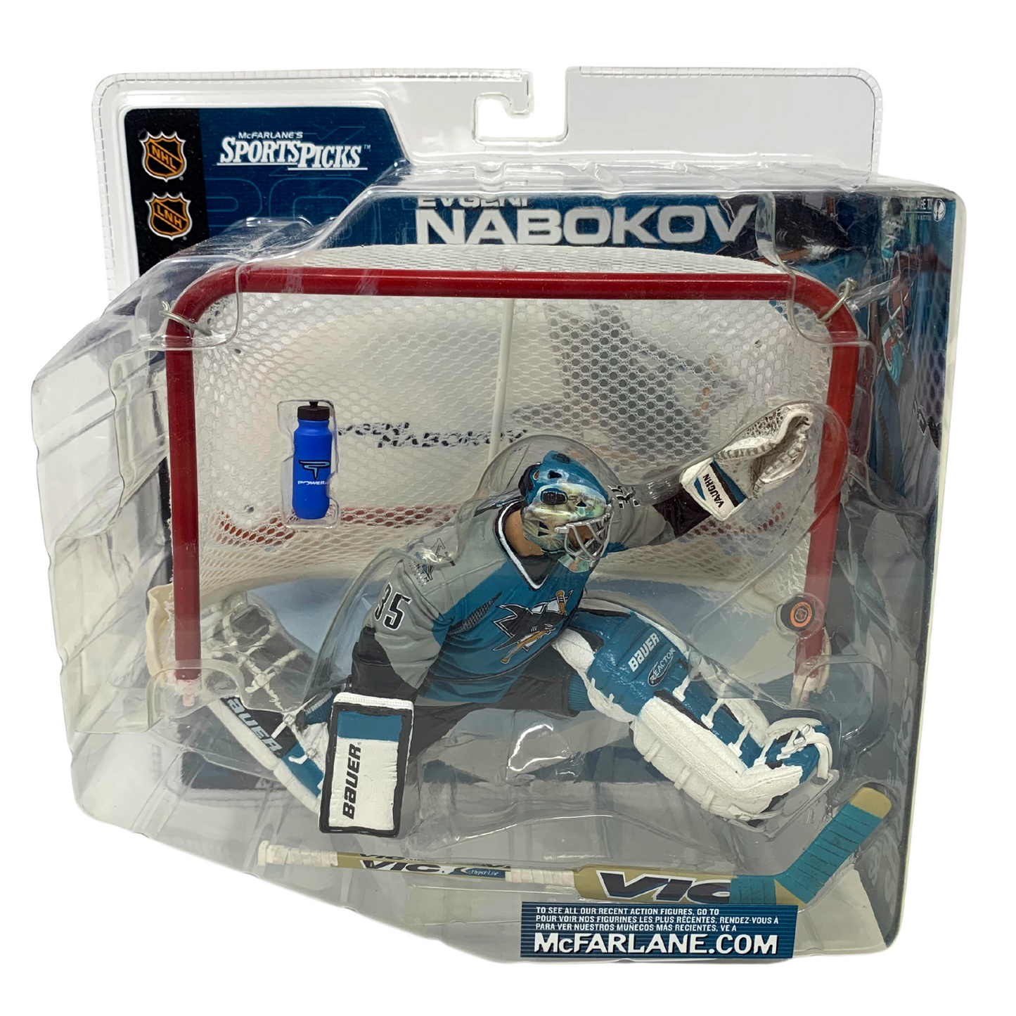 Mcfarlane Evgeni Nabokov San Jose Sharks Teal Jersey NHL Series 2 Figure