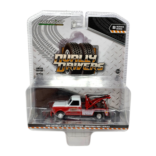 Greenlight Dually Drivers 1972 Chevrolet C-30 Dually Wrecker 1:64 Diecast