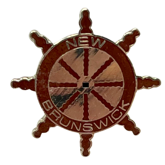 New Brunswick Ship Wheel Souvenir Cities & States Lapel Pin P2
