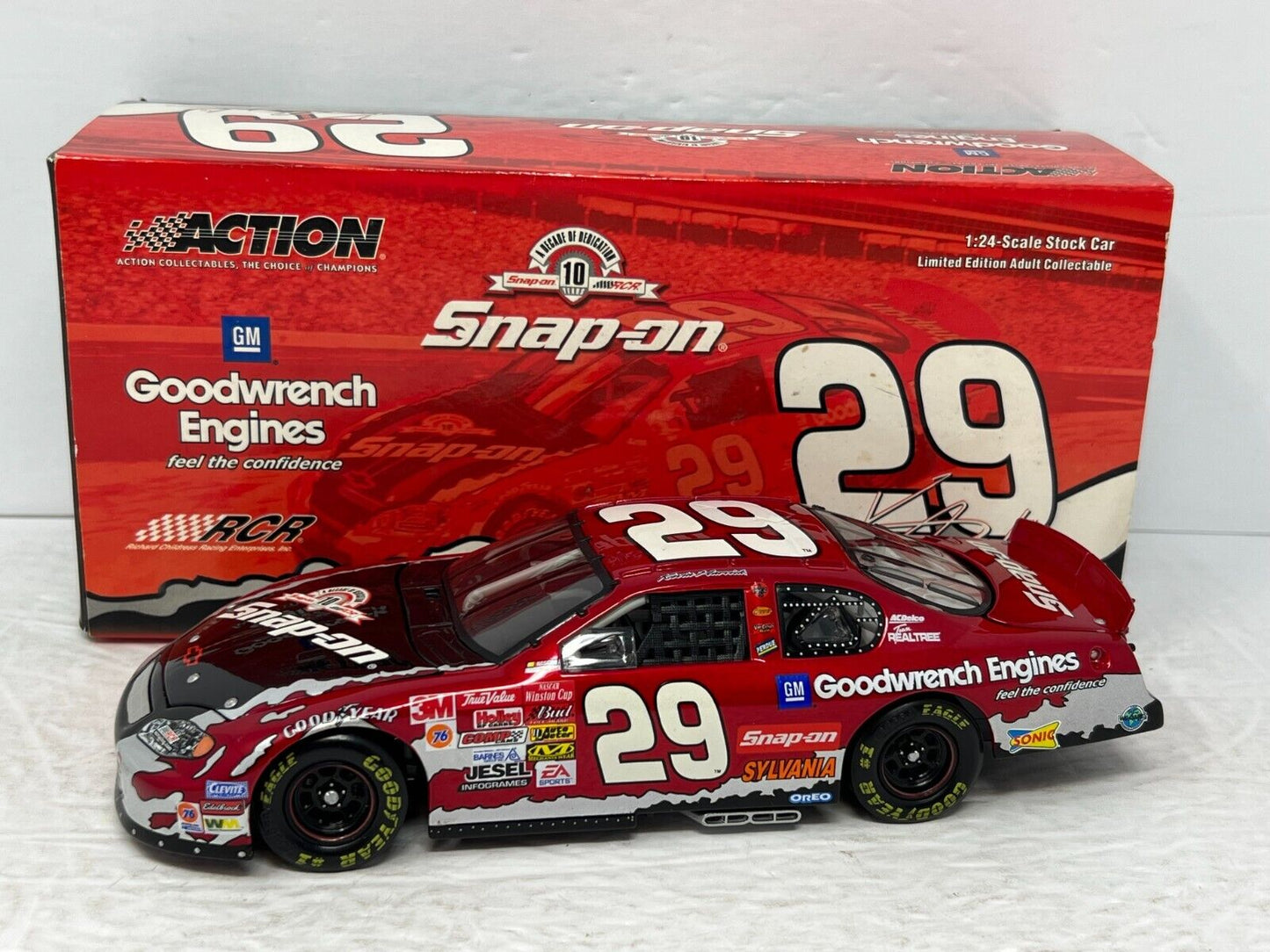 Action Nascar #29 Kevin Harvick Snap-On GM Goodwrench Dealers 2003 1:24 Diecast