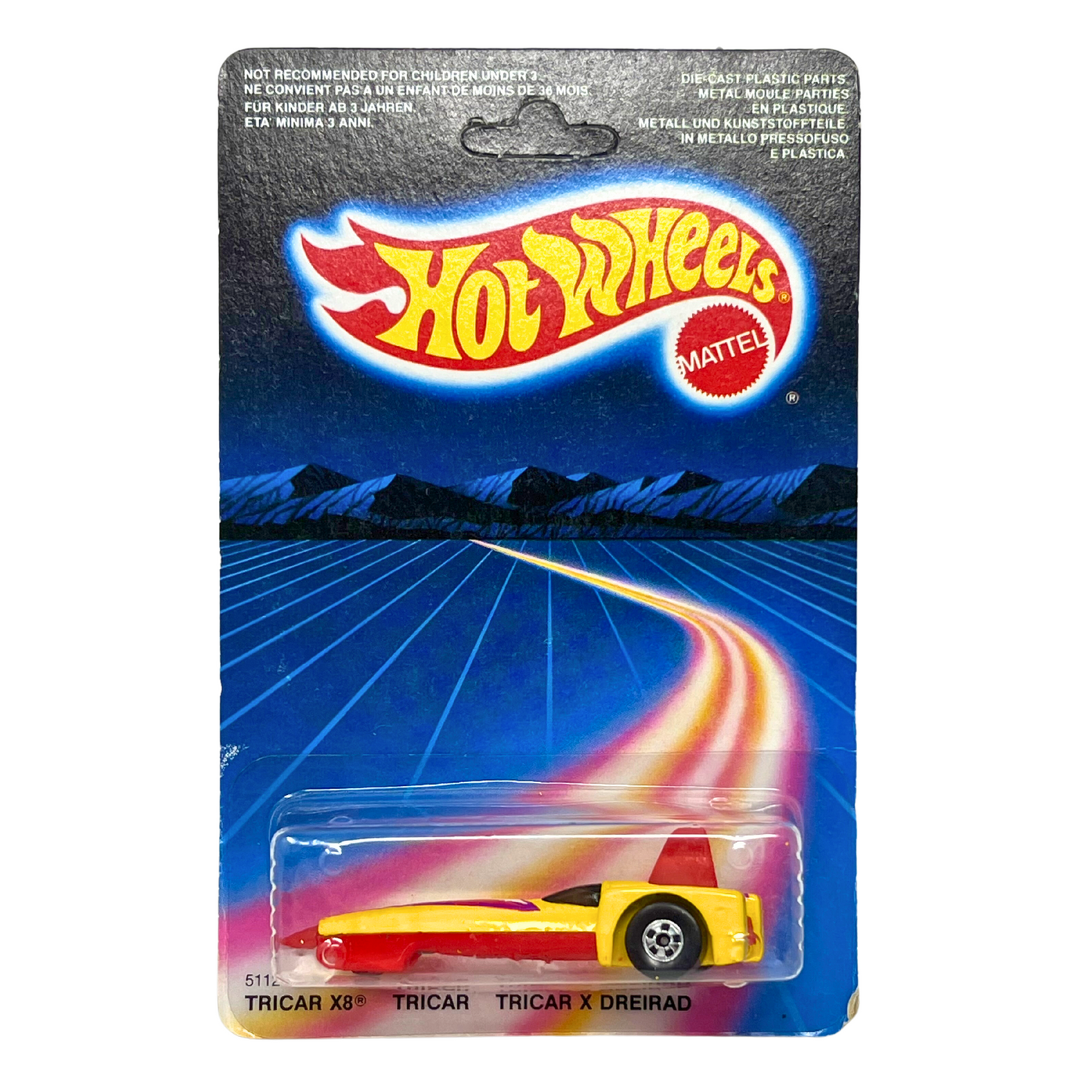 Hot Wheels 1987 Tricar X8 1:64 Diecast