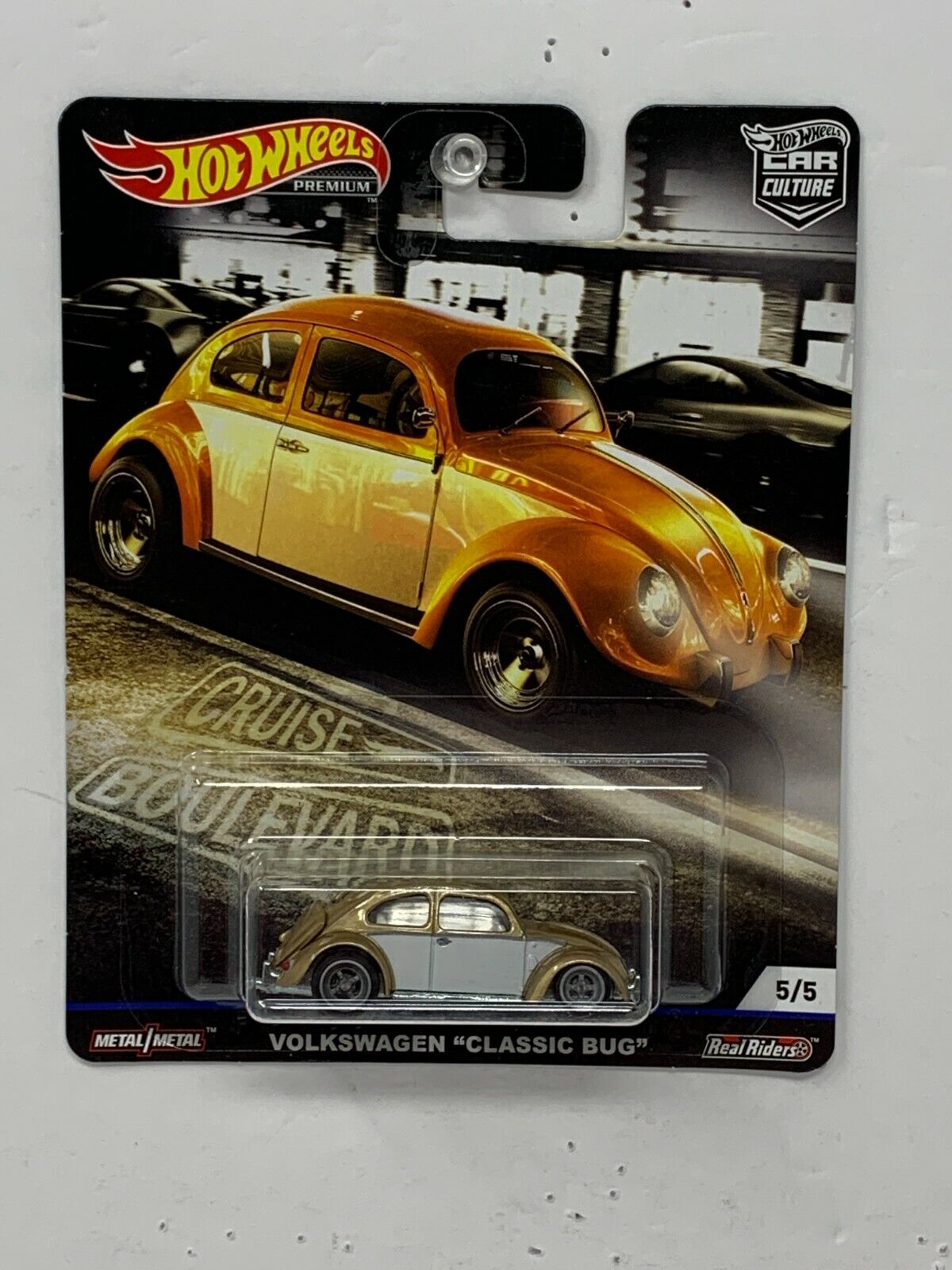 Hot Wheels Premium Car Culture Boulevard Volkswagen Bug Beetle 1:64 Diecast